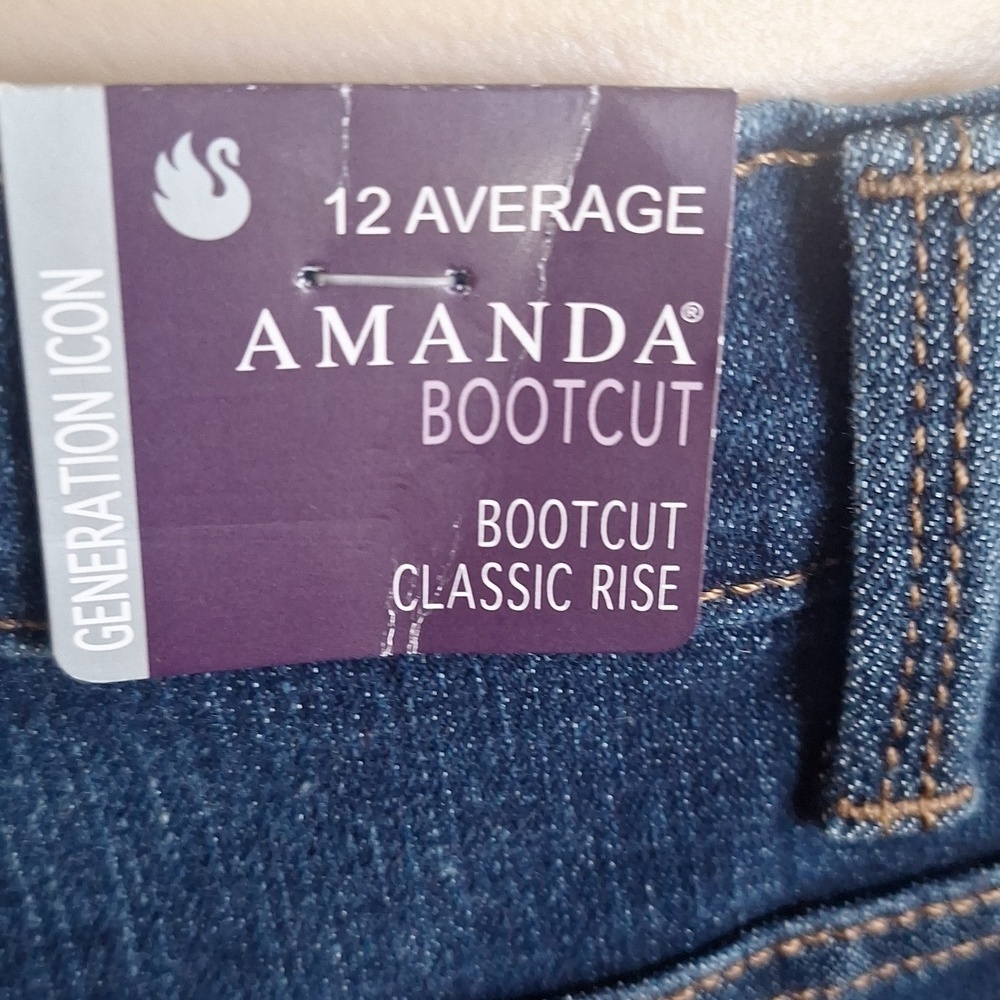 Gloria Vnderbilt Amanda Bootcut Jeans, Size 12 - Picture 6 of 10